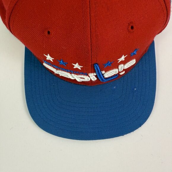 Wool Washington Capitals NHL Hockey Mitchell & Ness Red Blue Snapback Hat Cap - Picture 11 of 11